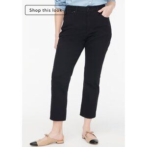 J.Crew $110 Curvy essential straight black jean in all-day stretch Size 28 CB403